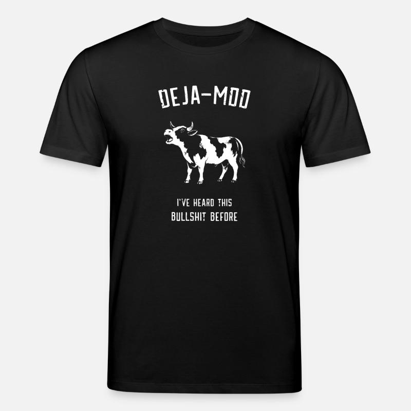Deja Moo Cow Meme - T-shirt bio CREATOR Stanley/Stella Unisexe - noir