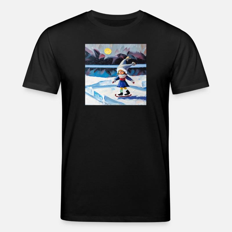 Das Wunder des Winters - Stanley/Stella Unisex Bio-T-Shirt CREATOR  - Schwarz