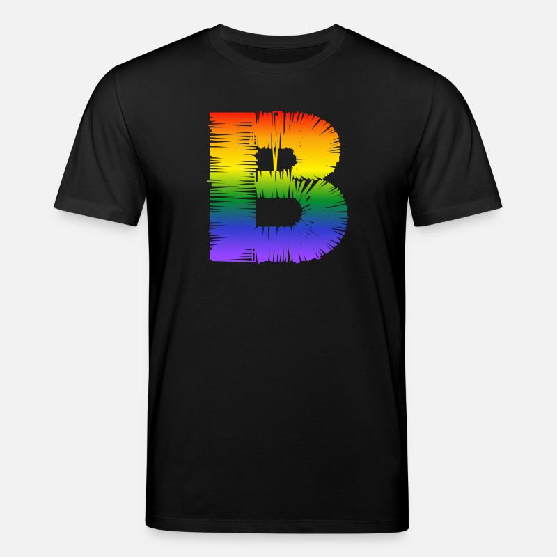 rainbow B - Stanley/Stella Unisex Bio-T-Shirt CREATOR  - Schwarz