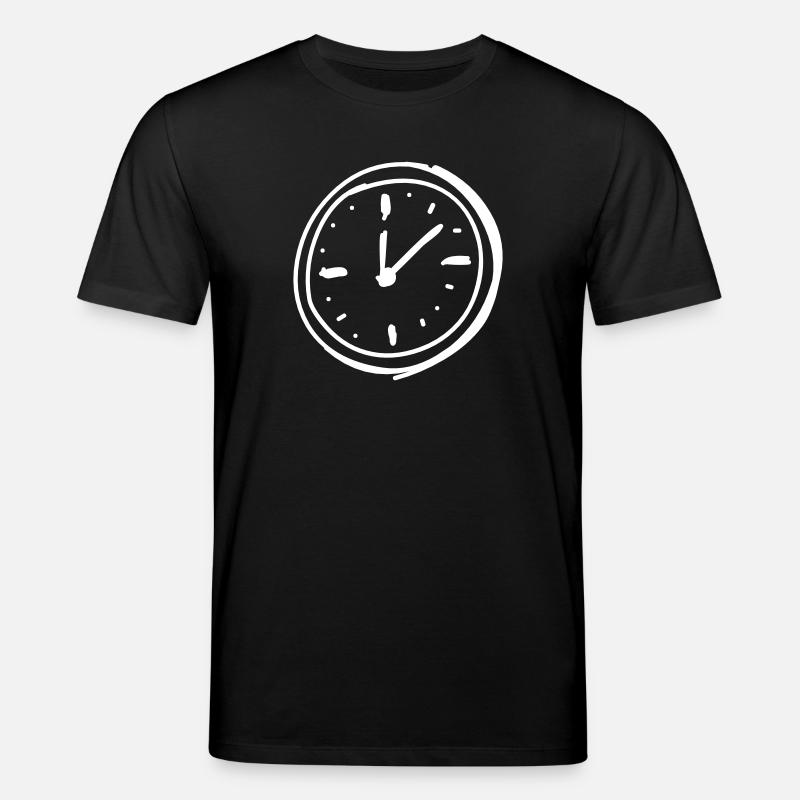 Pointer clock - Stanley/Stella CREATOR Unisex Organic T-Shirt - black