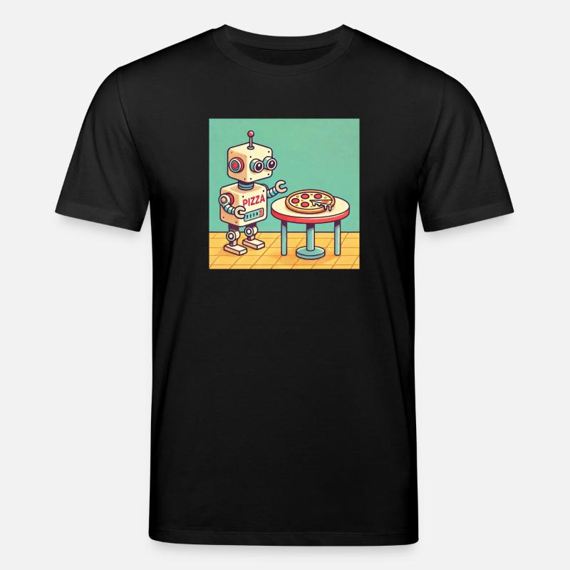 Pizza-Bot - Stanley/Stella Unisex Bio-T-Shirt CREATOR  - Schwarz