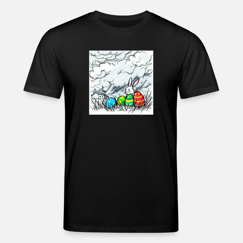 Eierwunder & Hasenglück - Stanley/Stella Unisex Bio-T-Shirt CREATOR  - Schwarz