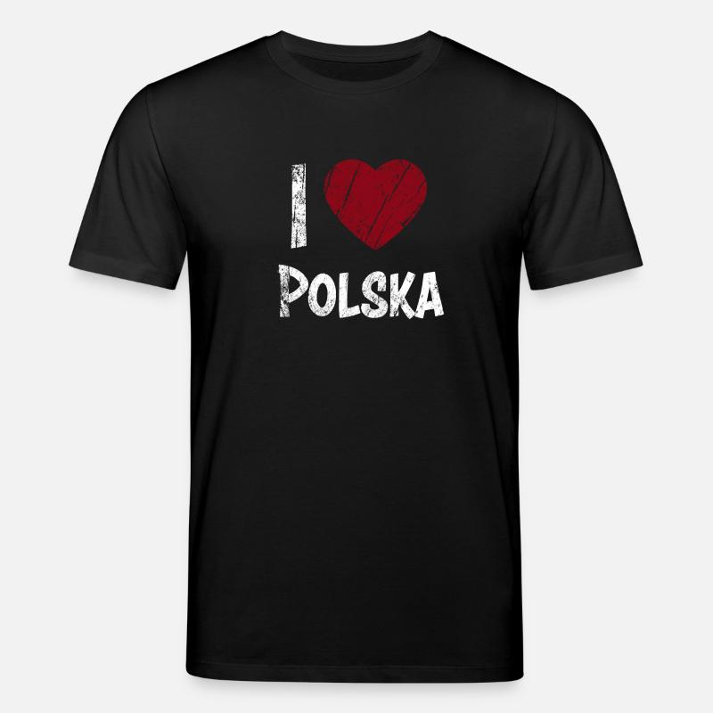 J'aime Polska - T-shirt bio CREATOR Stanley/Stella Unisexe - noir