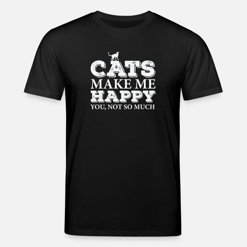 Lustige Katze - Stanley/Stella Unisex Bio-T-Shirt CREATOR  - Schwarz