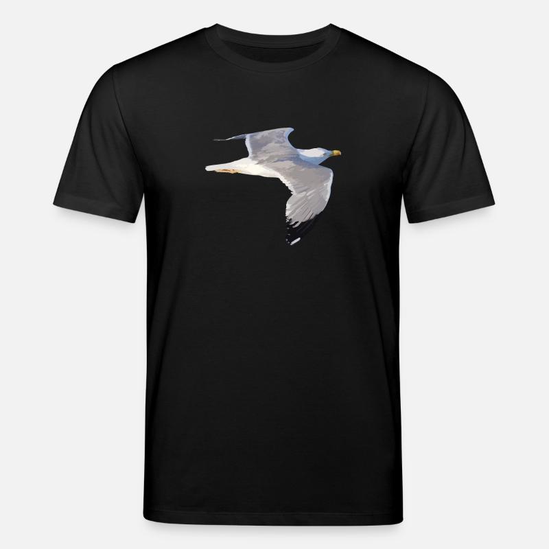 Möwe - Stanley/Stella Unisex Bio-T-Shirt CREATOR  - Schwarz