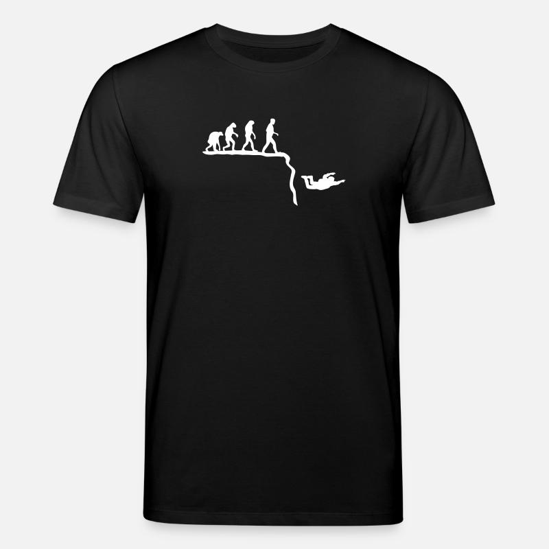 base jumping evolution - T-shirt bio CREATOR Stanley/Stella Unisexe - noir