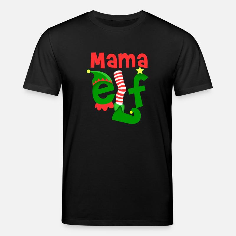 Mama Elf - Stanley/Stella Unisex Bio-T-Shirt CREATOR  - Schwarz