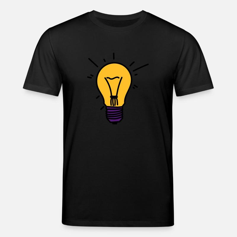 Glühbirne - Stanley/Stella Unisex Bio-T-Shirt CREATOR  - Schwarz