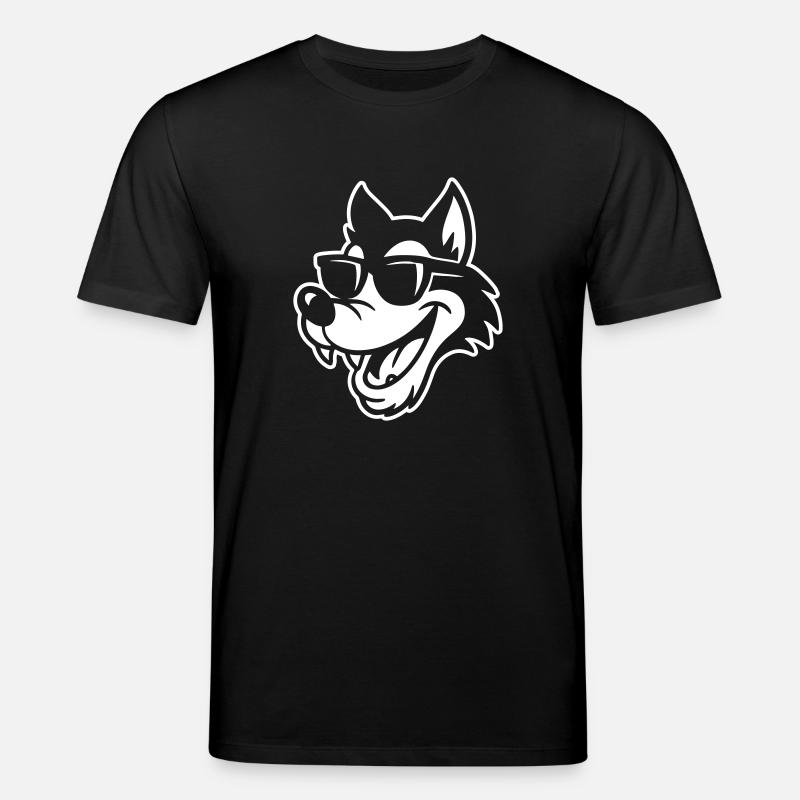 Wolf Comic Lustig - Stanley/Stella Unisex Bio-T-Shirt CREATOR  - Schwarz