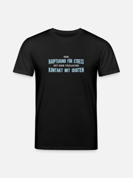 Hauptgrund für Stress - Stanley/Stella Unisex Bio-T-Shirt CREATOR  - Schwarz