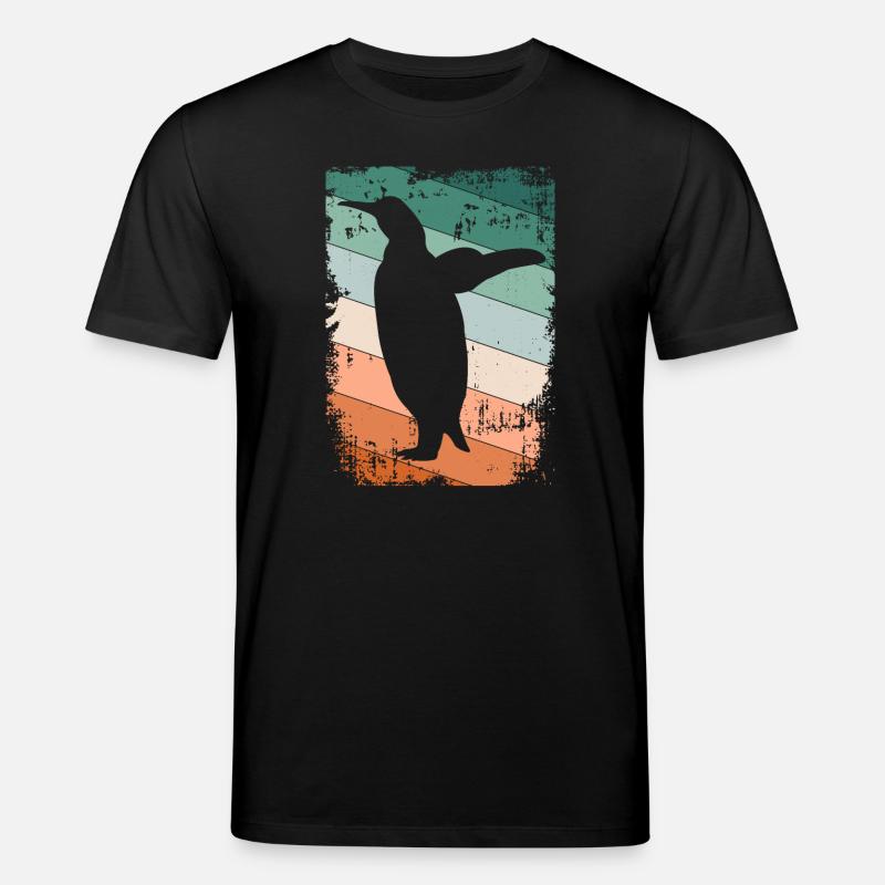 Pinguin Pinguine - Stanley/Stella Unisex Bio-T-Shirt CREATOR  - Schwarz
