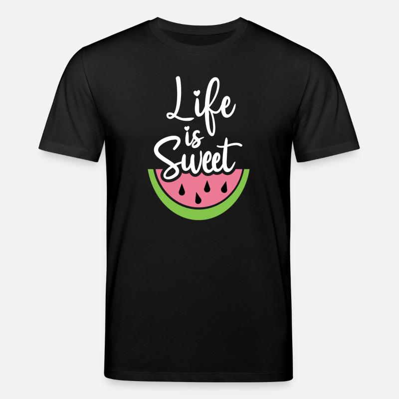 Das Leben ist süß - Stanley/Stella Unisex Bio-T-Shirt CREATOR - Schwarz