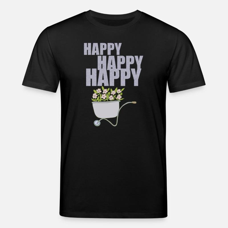 SCHUBKARREN HAPPY - Stanley/Stella Unisex Bio-T-Shirt CREATOR  - Schwarz