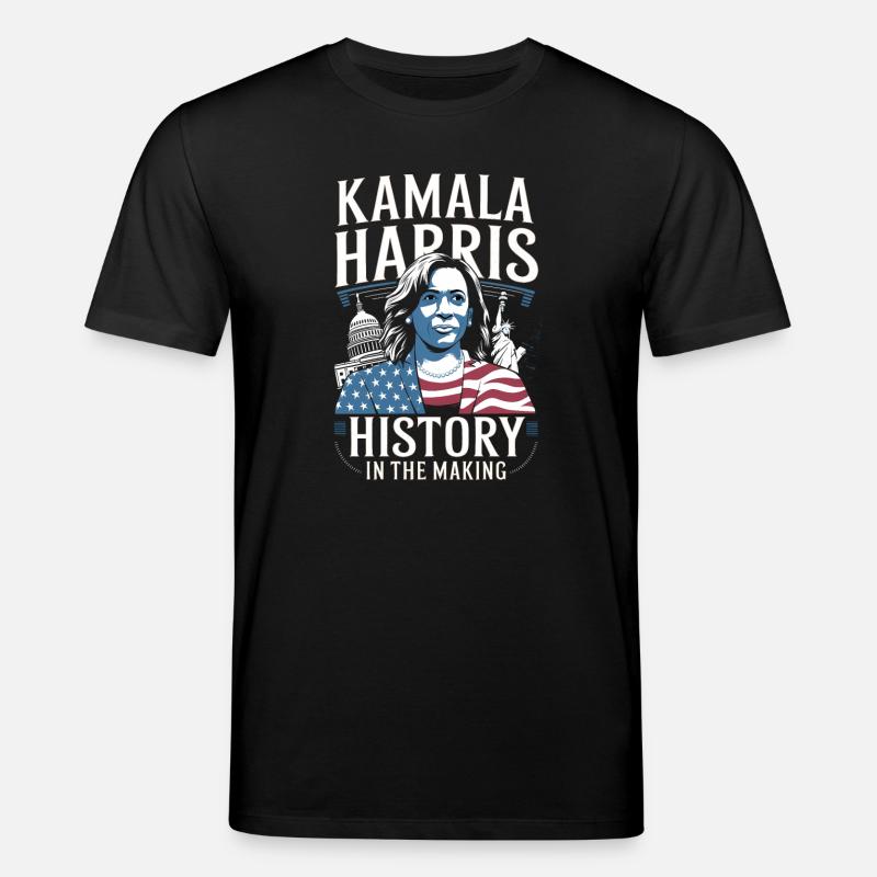 Kamala Harris wird Geschichte schreiben - Stanley/Stella Unisex Bio-T-Shirt CREATOR - Schwarz