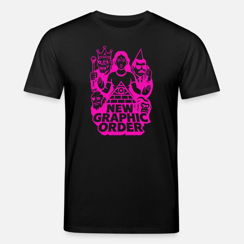 Nouvelle commande graphique Pulp Art rose - T-shirt bio CREATOR Stanley/Stella Unisexe - noir