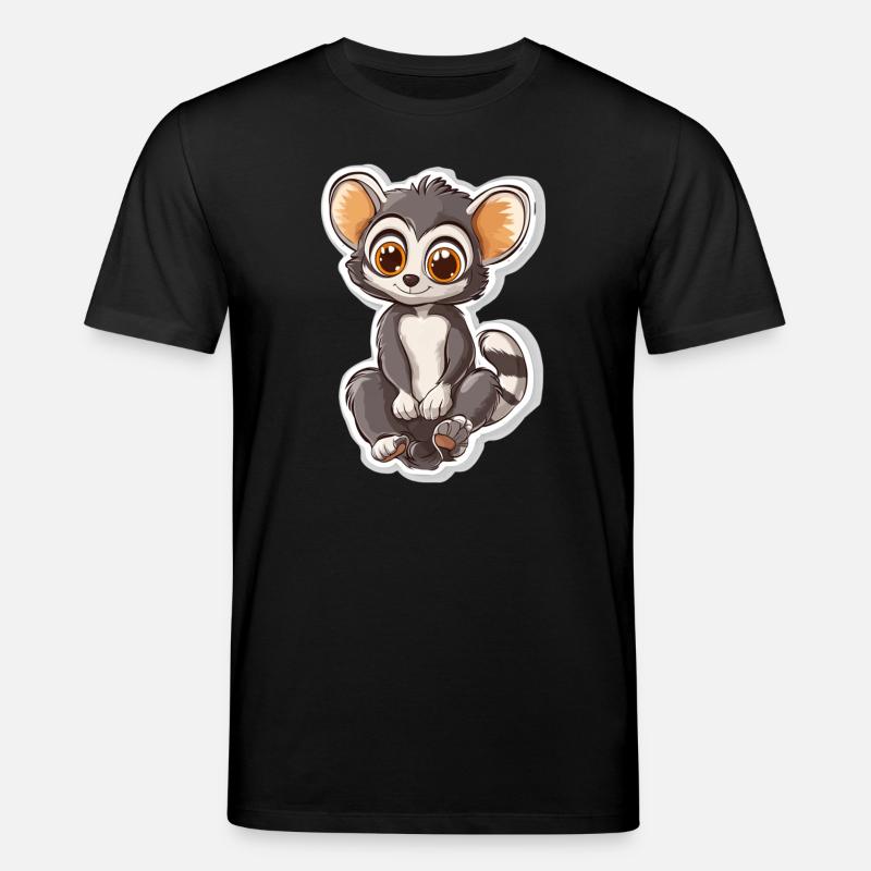 Lemur - Stanley/Stella Unisex Bio-T-Shirt CREATOR  - Schwarz