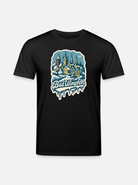 Bad Wimpfen Kraichgau Winterlandschaft   - Stanley/Stella Unisex Bio-T-Shirt CREATOR  - Schwarz