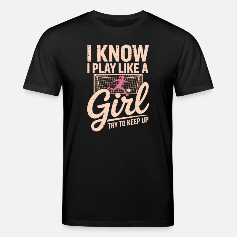 Ich spiele wie ein Mädchen - Stanley/Stella Unisex Bio-T-Shirt CREATOR  - Schwarz