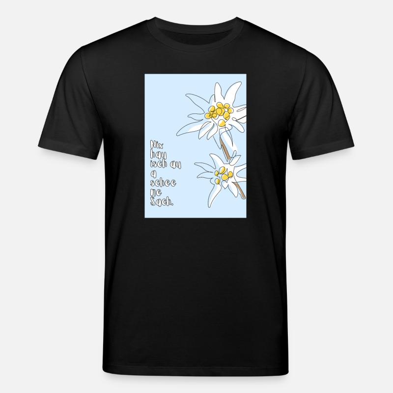 Edelweiß - Stanley/Stella Unisex Bio-T-Shirt CREATOR  - Schwarz