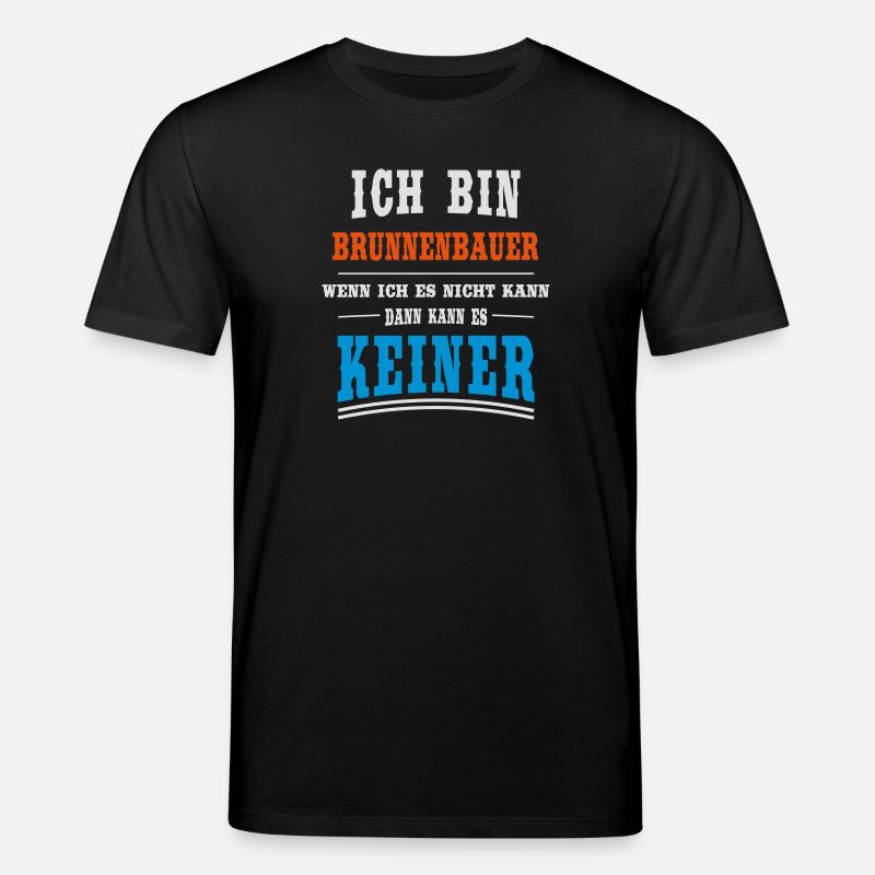 Brunnenbauer Beruf - Stanley/Stella Unisex Bio-T-Shirt CREATOR  - Schwarz