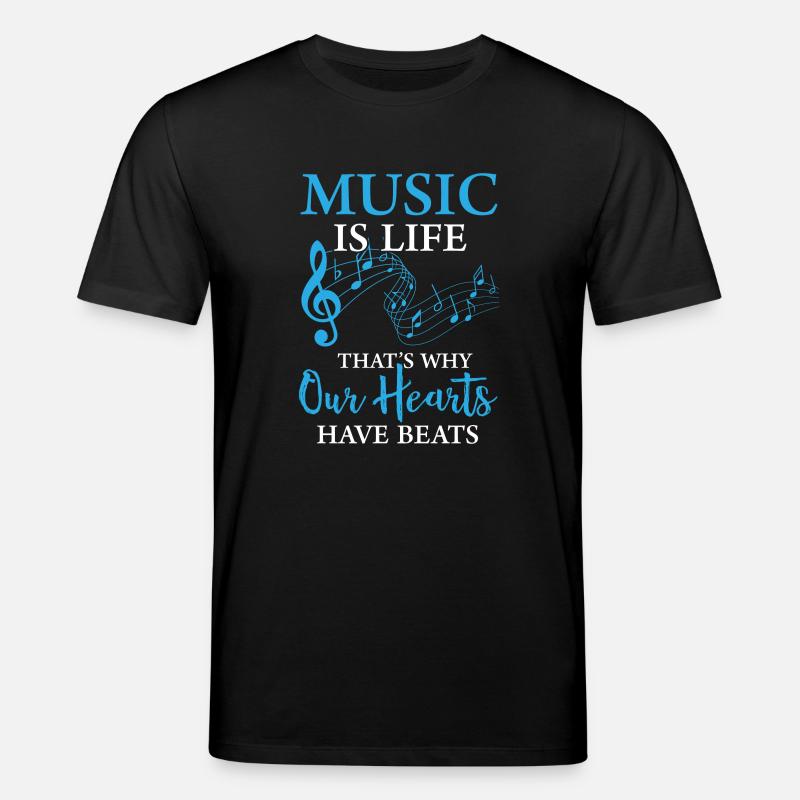 Music Is Life - Stanley/Stella Unisex Bio-T-Shirt CREATOR  - Schwarz