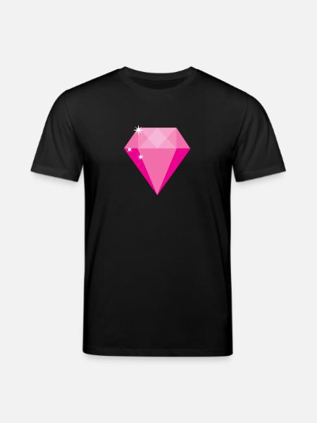 Diamant rose - T-shirt bio CREATOR Stanley/Stella Unisexe - noir