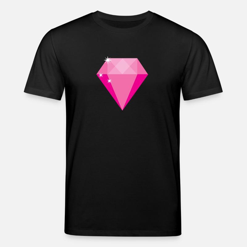 Rosa Diamant - Stanley/Stella Unisex Bio-T-Shirt CREATOR  - Schwarz