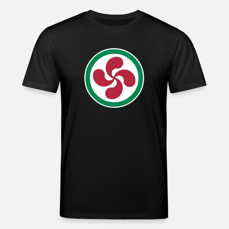 croix basque - lauburu 43 - T-shirt bio CREATOR Stanley/Stella Unisexe - noir