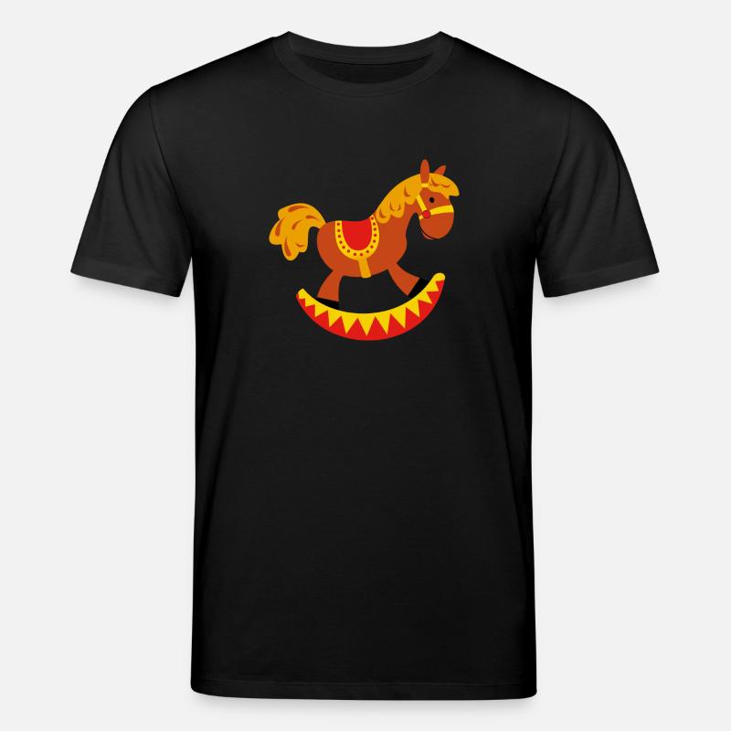 Schaukelpferd - Stanley/Stella Unisex Bio-T-Shirt CREATOR  - Schwarz