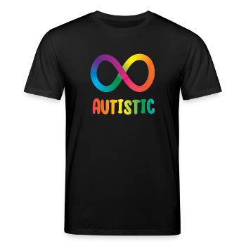 Autistische Unendlichkeit - Stanley/Stella Unisex Bio-T-Shirt CREATOR  - Schwarz - Vorne - Alina (178cm) & Michal (187cm)
