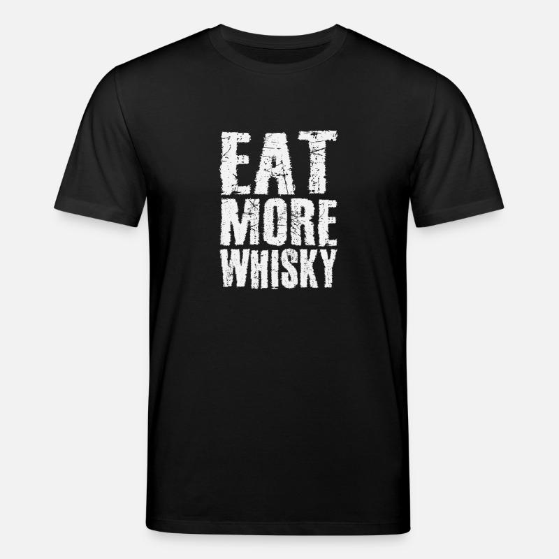 Mangez plus de whisky - T-shirt bio CREATOR Stanley/Stella Unisexe - noir