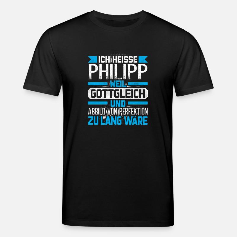 PHILIPP - Gottgleich Geschenk - Stanley/Stella Unisex Bio-T-Shirt CREATOR  - Schwarz