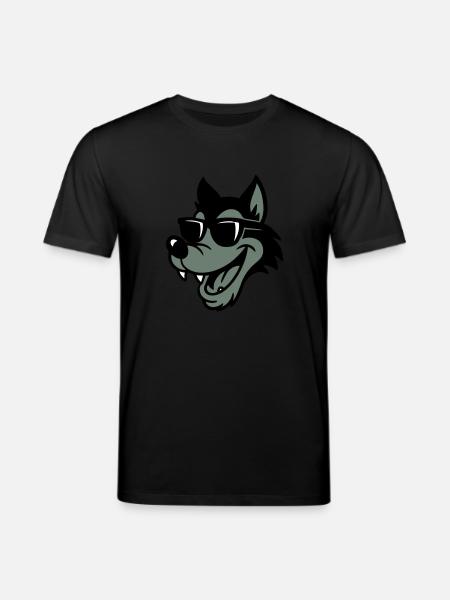Wolf Comic - Stanley/Stella Unisex Bio-T-Shirt CREATOR  - Schwarz