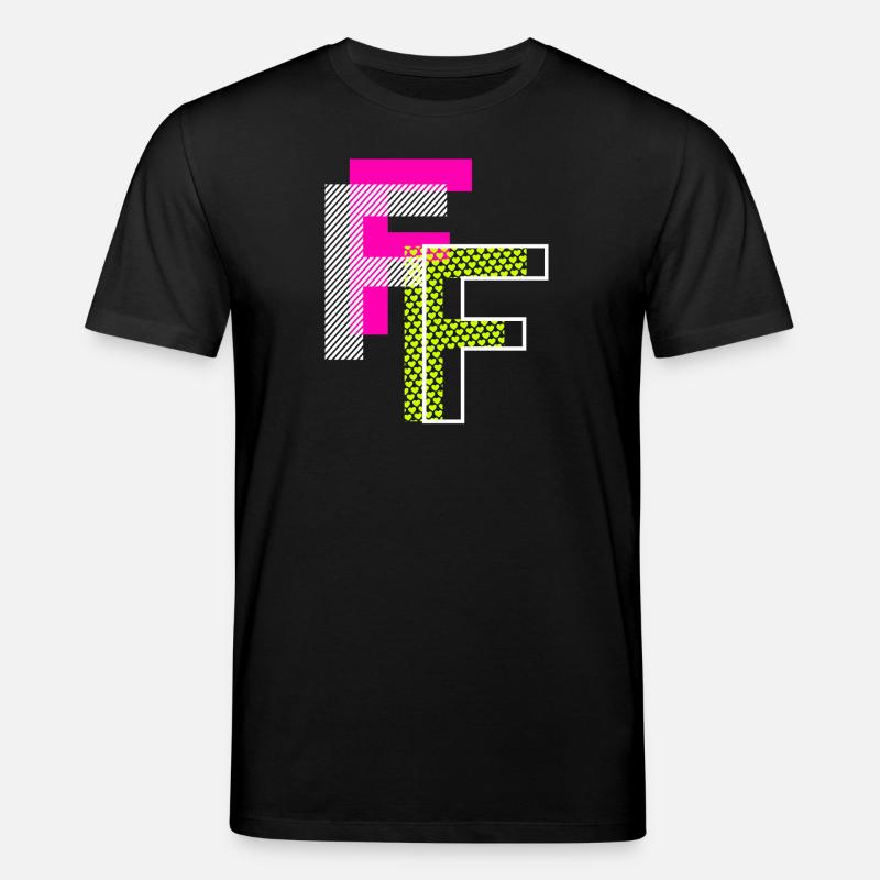 F Buchstabe - Stanley/Stella Unisex Bio-T-Shirt CREATOR  - Schwarz
