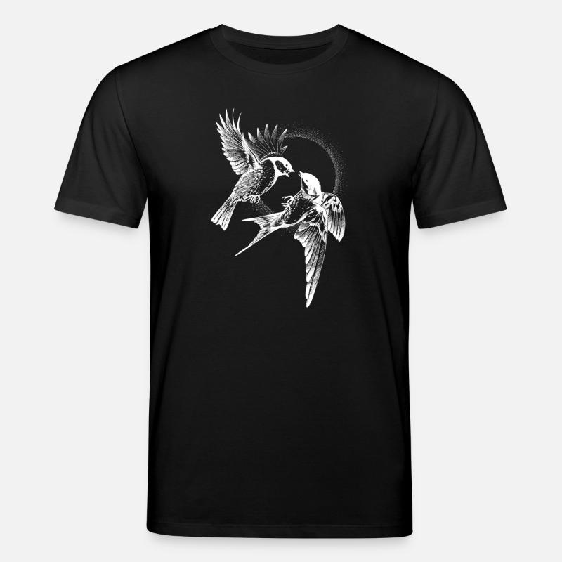 Inversion de combat d’oiseaux - T-shirt bio CREATOR Stanley/Stella Unisexe - noir