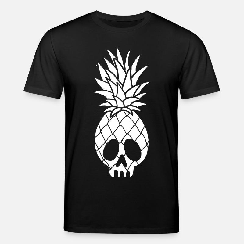 Crâne d'un ananas (blanc) - T-shirt bio CREATOR Stanley/Stella Unisexe - noir