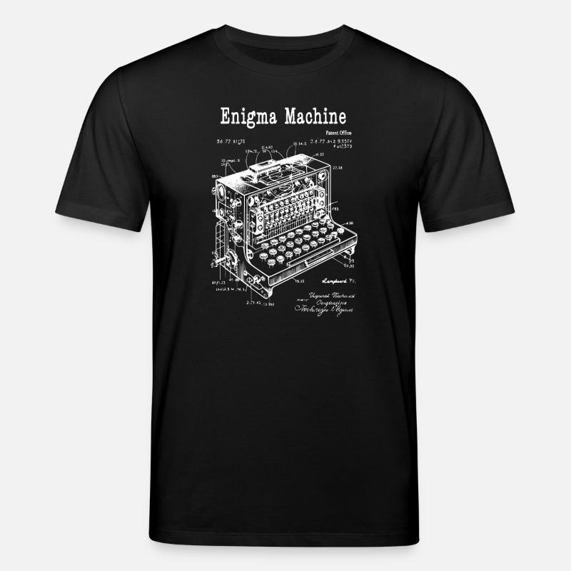 Plan de la machine Enigma - T-shirt bio CREATOR Stanley/Stella Unisexe - noir