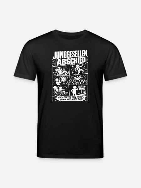Junggesellenabschied Ein letztes Mal Held - Stanley/Stella Unisex Bio-T-Shirt CREATOR - Schwarz