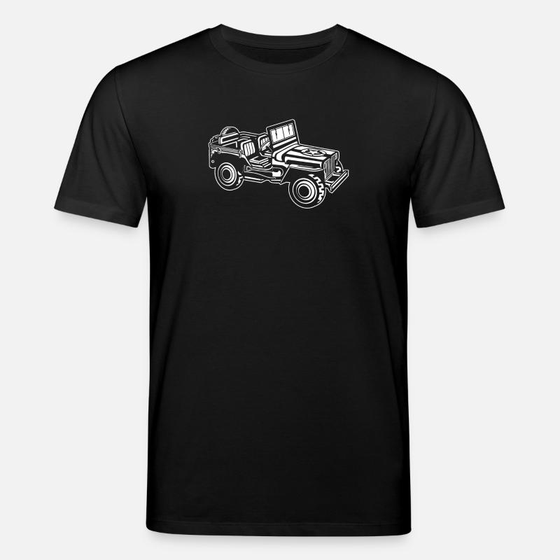 Off-road vehicle / Jeep SUV 01_white - Stanley/Stella CREATOR Unisex Organic T-Shirt - black