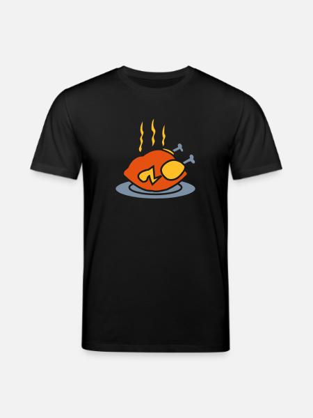 tasty roasted chicken - Stanley/Stella CREATOR Unisex Organic T-Shirt - black