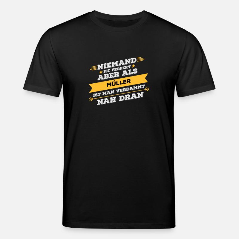 Müller Beruf Geschenk - Stanley/Stella Unisex Bio-T-Shirt CREATOR  - Schwarz