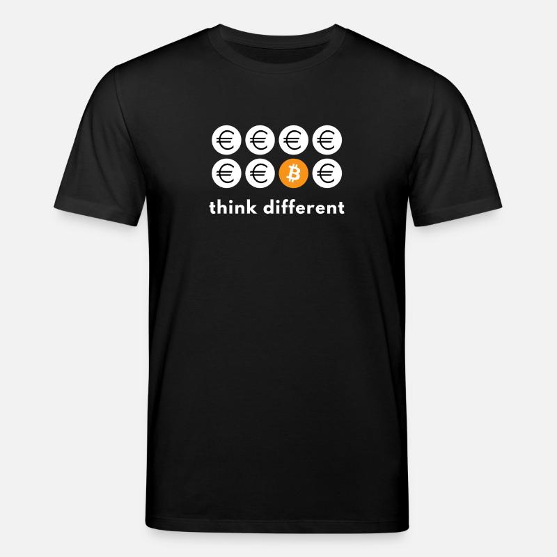 Pensez différent Bitcoin - T-shirt bio CREATOR Stanley/Stella Unisexe - noir
