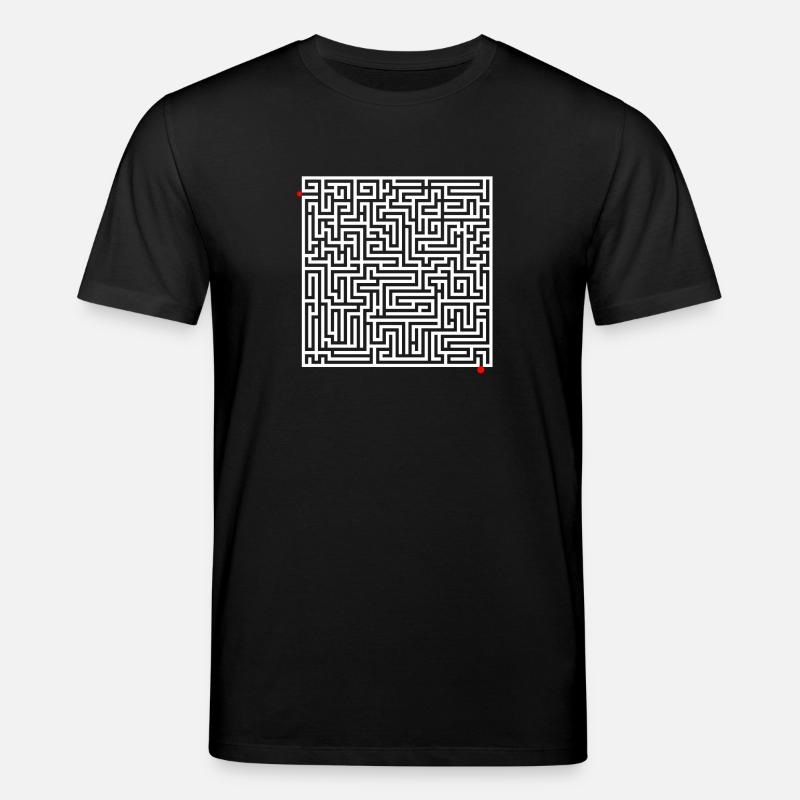 Labyrinth Rätsel - Stanley/Stella Unisex Bio-T-Shirt CREATOR  - Schwarz