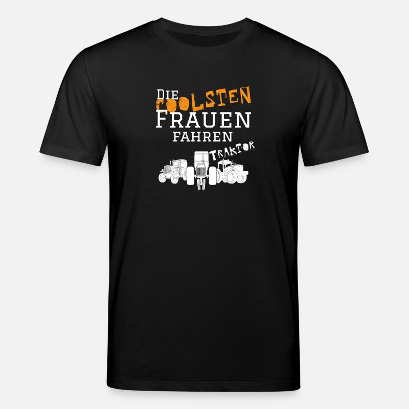 Die coolsten Frauen Traktor - Stanley/Stella Unisex Bio-T-Shirt CREATOR - Schwarz