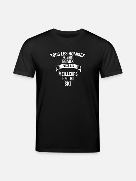 ski cadeau humour - T-shirt bio CREATOR Stanley/Stella Unisexe - noir