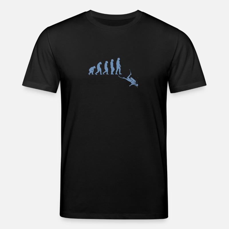 T-shirt Diver Evolution - T-shirt bio CREATOR Stanley/Stella Unisexe - noir