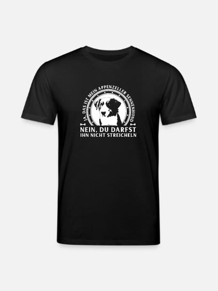 Appenzeller-Nicht Streicheln - Stanley/Stella Unisex Bio-T-Shirt CREATOR - Schwarz