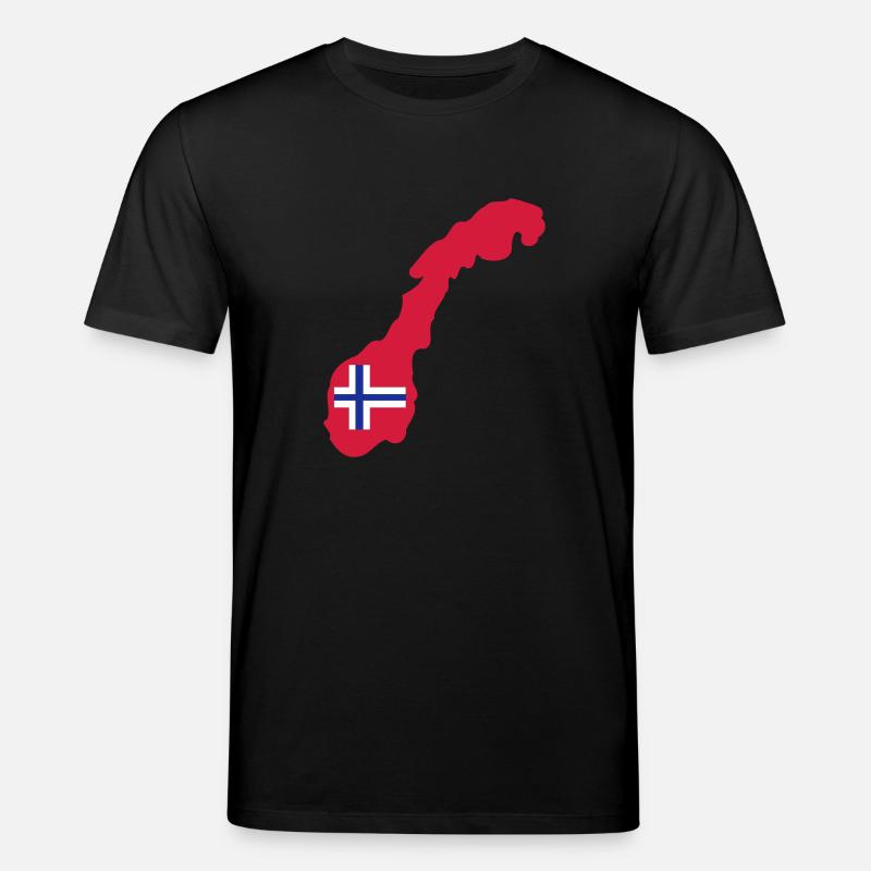 Norwegen - Stanley/Stella Unisex Bio-T-Shirt CREATOR  - Schwarz