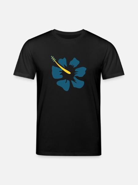 Hibiscus. blue hibiscus flower - Stanley/Stella CREATOR Unisex Organic T-Shirt - black