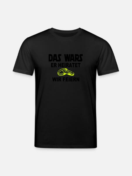 das wars - ringe 2-- - Stanley/Stella Unisex Bio-T-Shirt CREATOR  - Schwarz